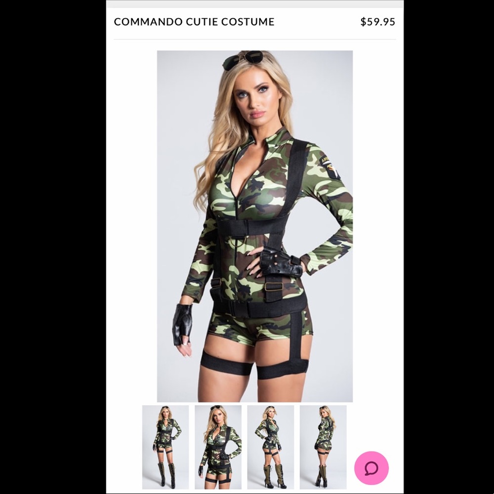 Yandy “commando cutie” army Halloween costume